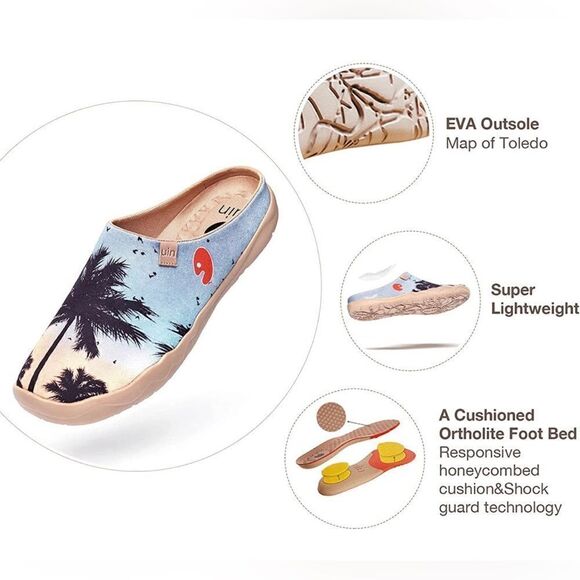UIN Men\'s Slipper Loafers Comfort Walking Slip Ons Travel Shoes (Sunset Coconut) main image 4